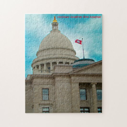 Arkansas Capital Building. Jigzaag Puzzle Legpuzzel (Verticaal)
