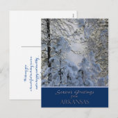 Arkansas Christmas Card/state specific post cards Feestdagenkaart (Voorkant / Achterkant)