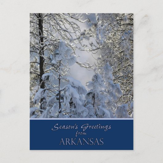 Arkansas Christmas Card/state specific post cards Feestdagenkaart (Voorkant)