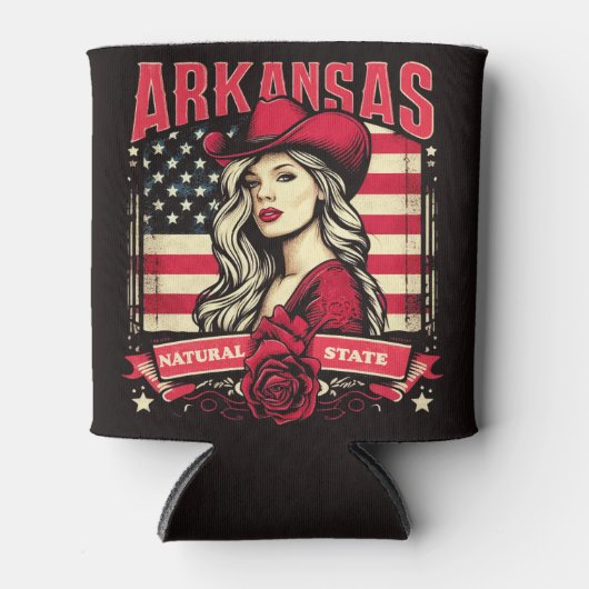 Arkansas Cowgirl Blikjeskoeler (Voorkant)