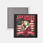 Arkansas Cowgirl Magneet (Voorkant / Achterkant)