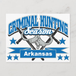 Arkansas Criminele Hunting Season Briefkaart