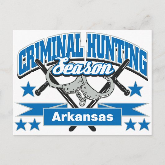 Arkansas Criminele Hunting Season Briefkaart (Voorkant)