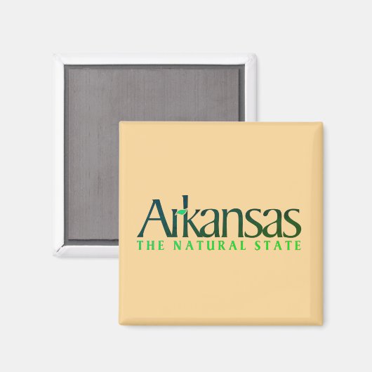 Arkansas De Natuur Staat Magneet (Voorkant / Achterkant)