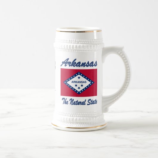 Arkansas De natuurlijke staat Beer Stein Bierpul (Rechts)