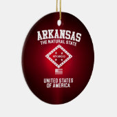 Arkansas De Natuurlijke Staat Keramisch Ornament (Rechts)