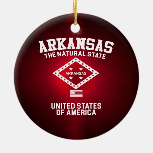 Arkansas De Natuurlijke Staat Keramisch Ornament (Achterkant)