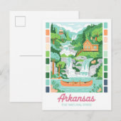 Arkansas de natuurlijke staat zomerreizen briefkaart (Voorkant / Achterkant)
