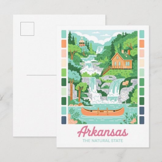 Arkansas de natuurlijke staat zomerreizen briefkaart (Voorkant / Achterkant)