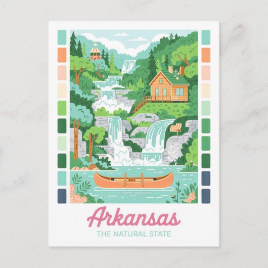 Arkansas de natuurlijke staat zomerreizen briefkaart (Voorkant)