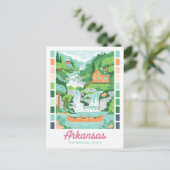 Arkansas de natuurlijke staat zomerreizen briefkaart (Staand voorkant)