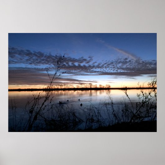 Arkansas Duck Hunter's Sunrise Poster (Voorkant)