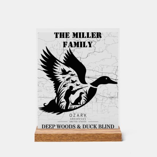 Arkansas Duck Hunting Cabin Decor Personalised (Voorkant)