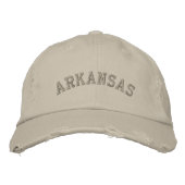 Arkansas Embroided Distress Pet Stone (Voorkant)