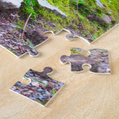 Arkansas Fairy Village. Kerstgroet Jigzaag Legpuzzel (Zijkant)