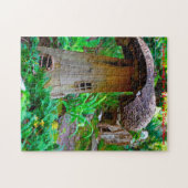 Arkansas Fairy Village. Kerstgroeten Legpuzzel (Horizontaal)