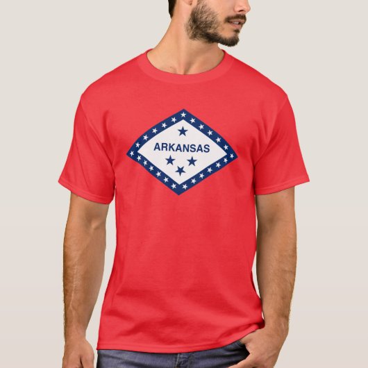 Arkansas flag, American state seal T-Shirt (Voorkant)
