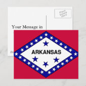 Arkansas Flag Briefkaart (Voorkant / Achterkant)