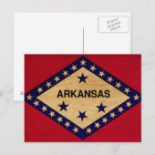 Arkansas Flag Briefkaart (Voorkant / Achterkant)