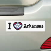 Arkansas Flag Bumpersticker (Op auto)