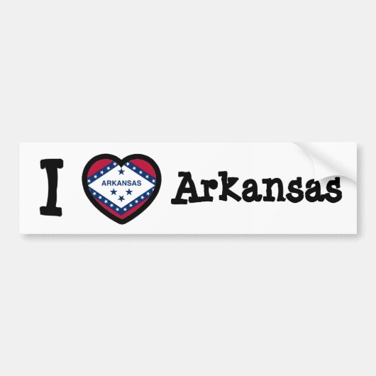 Arkansas Flag Bumpersticker (Voorkant)