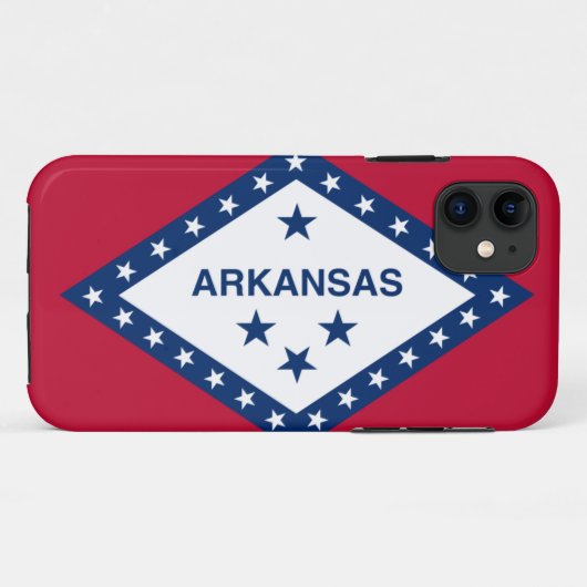 Arkansas Flag Case-Mate iPhone Case (Achterkant (horizontaal))