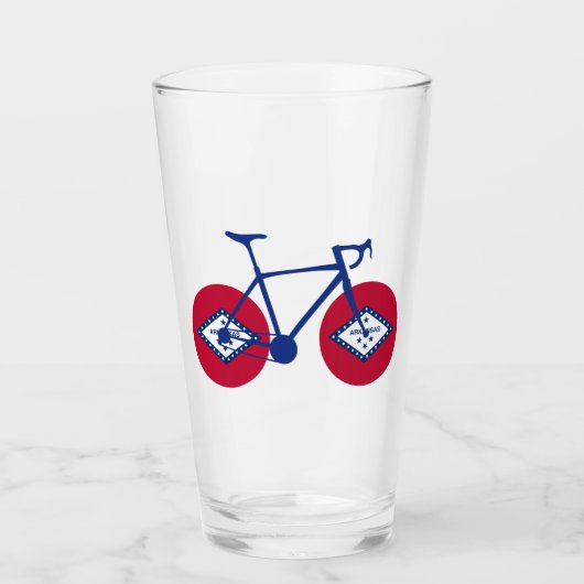 Arkansas Flag Cycling Glas (Voorkant)