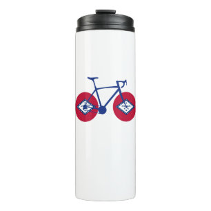 Arkansas Flag Cycling Thermosbeker