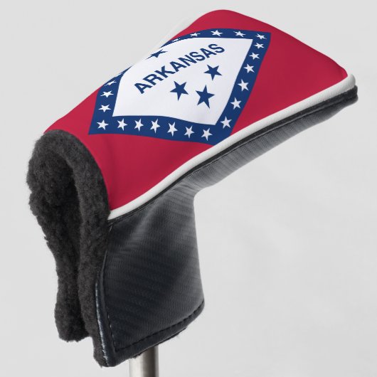 ARKANSAS FLAG GOLFHEADCOVER (3/4 voorkant)