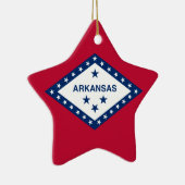 Arkansas Flag Keramisch Ornament (Rechts)