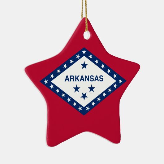Arkansas Flag Keramisch Ornament (Rechts)