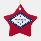 Arkansas Flag Keramisch Ornament (Voorkant)