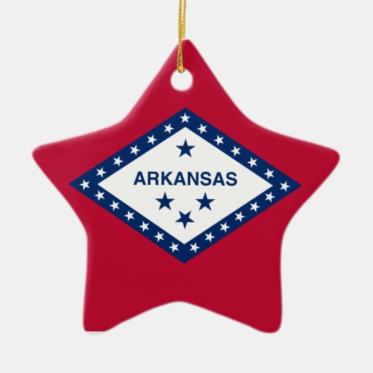 Arkansas Flag Keramisch Ornament (Voorkant)