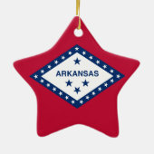 Arkansas Flag Keramisch Ornament (Achterkant)