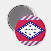 Arkansas Flag Magneet (Voorkant / Achterkant)