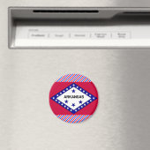 Arkansas Flag Magneet (Insitu (Vaatwasser))