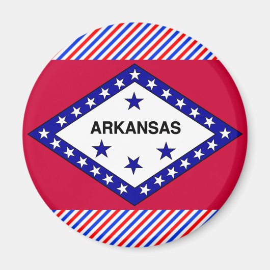 Arkansas Flag Magneet (Voorkant)