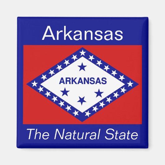 Arkansas Flag Magnet (Voorkant)