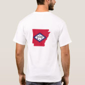 Arkansas Flag Map T-shirt (Achterkant)
