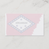 Arkansas Flag Map Visitekaartje (Achterkant)