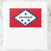 Arkansas Flag Rechthoekige Sticker (Tas)