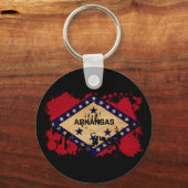Arkansas Flag Sleutelhanger (Voorkant)