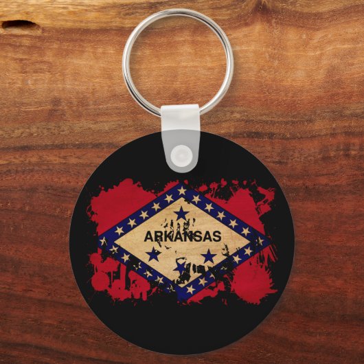 Arkansas Flag Sleutelhanger (Voorkant)