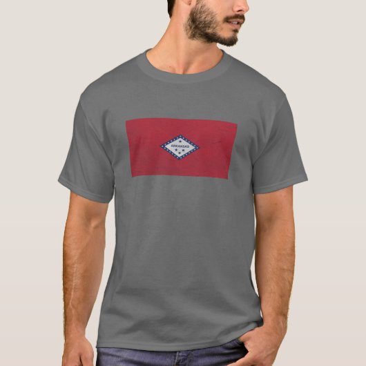 Arkansas Flag Wall T-shirt (Voorkant)