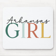 “Arkansas Girl” Kleurrijke Typografie