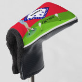 Arkansas Golfheadcover (3/4 voorkant)