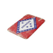 Arkansas grunge Flag Badmat (Gekanteld)