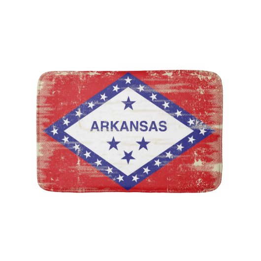 Arkansas grunge Flag Badmat (Voorkant)
