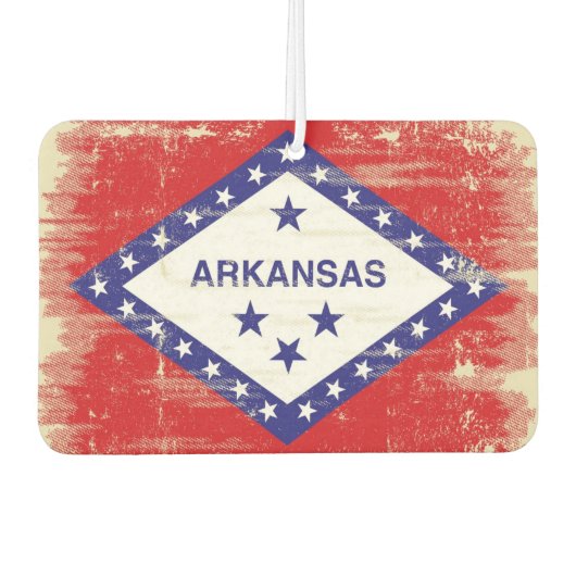 Arkansas grunge Flag Luchtverfrisser (Voorkant)