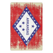 Arkansas grunge Flag Mini Klembord (Achterkant)